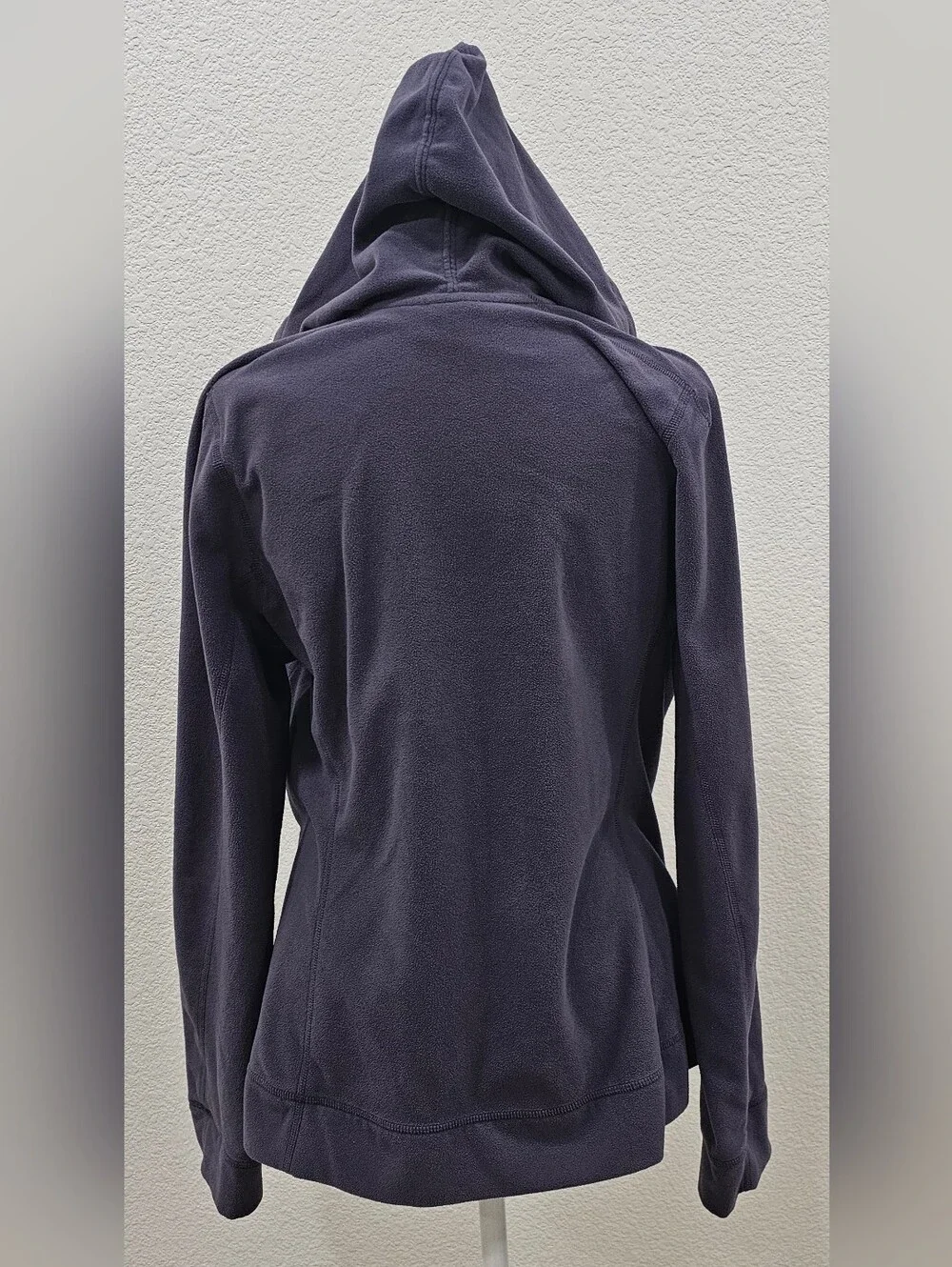 REI Women’s Large Fleece Hoodie Jacket Full Zip Purple Recycled Polyester Outdoo